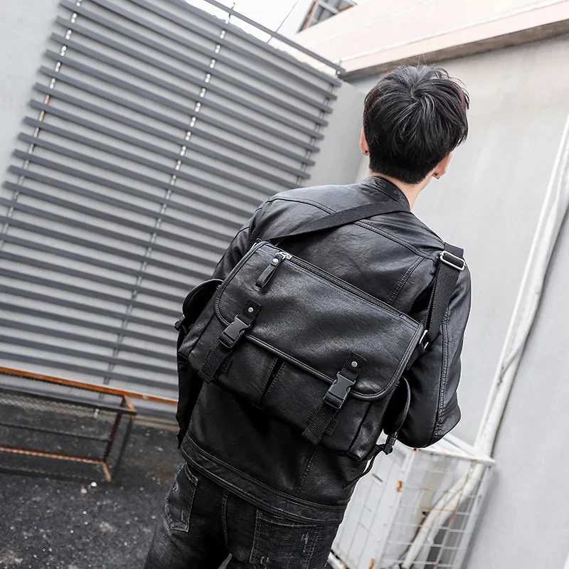 New Fashion Mens Messenger Bag Large Capacity Crossbody Bags Men Classic Shoulder Messenger bag School bag Laptop Satchel Z250225