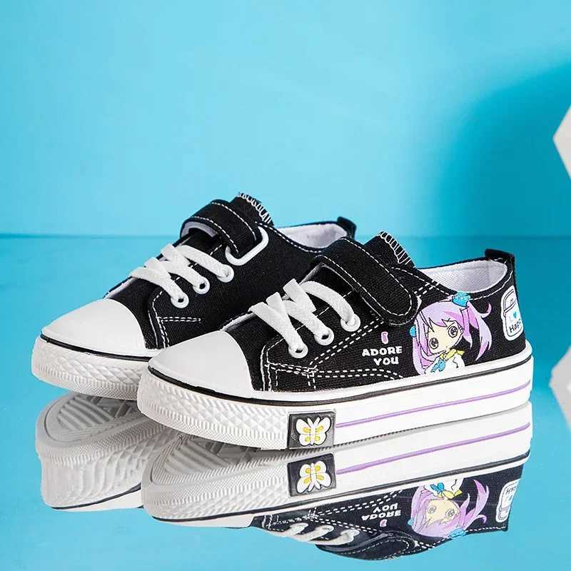 Spring Autumn Childrens Casual Shoes Breathable Low-top Kids Canvas Shoes Boys Girls Student Outdoor School Flat Sneakers New X250224