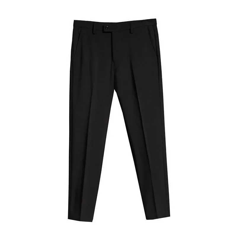 Mens spring and autumn stretch cut pants Korean trend straight leg casual mens leggings fashion suit pants W250225
