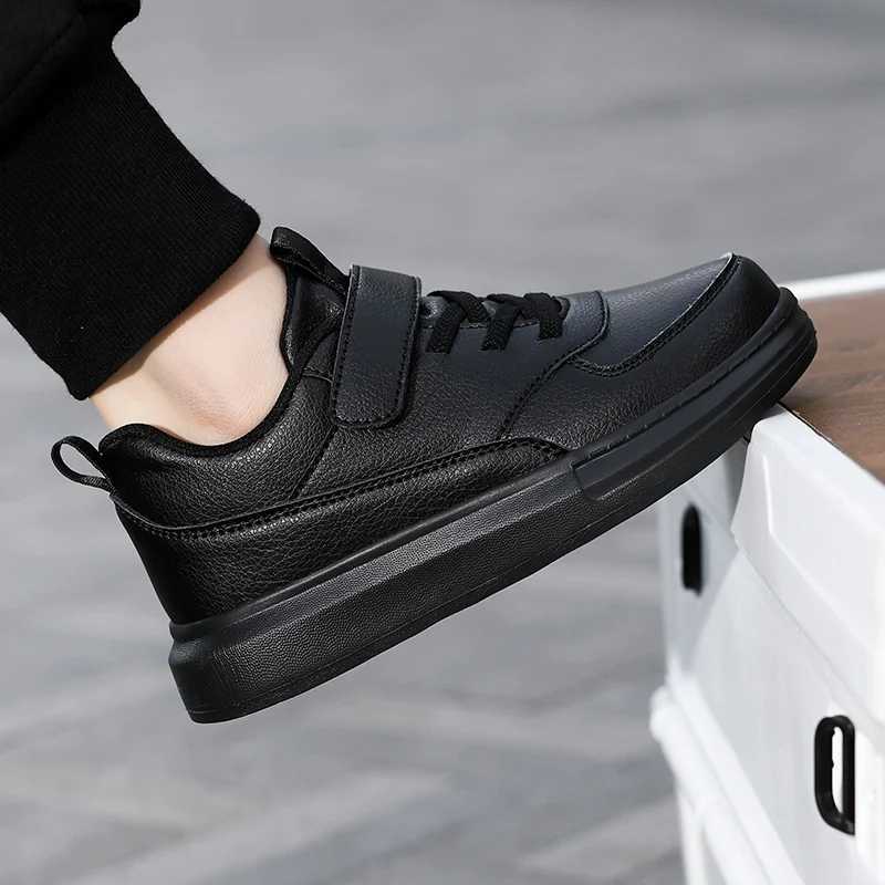 Childrens Sneakers Kids Fashion Design White Non-slip Casual Shoes for Boys Girls Hook Breathable Sneakers Toddler Outdoor Shoe W250225