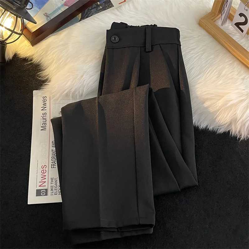 Korean style suit pants mens ultra-thin fashion solid color business social dress pants mens straight pants mens casual pants M29 W250225