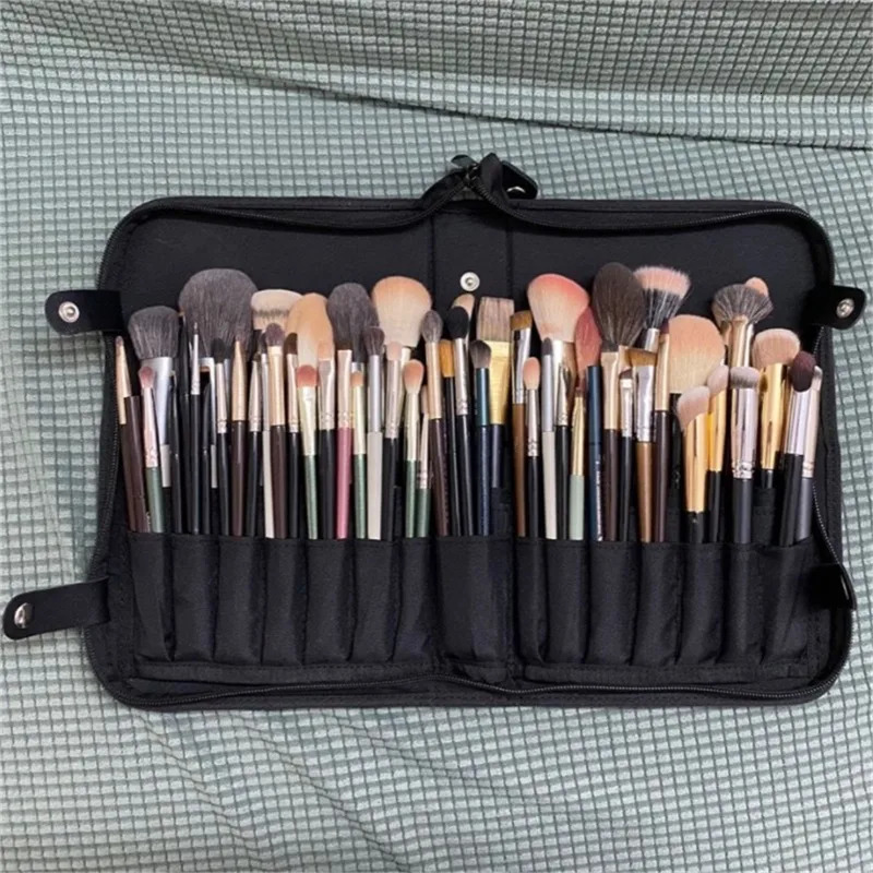 Women Foldable Makeup Brush Bag Organizer Female Travel Cosmetic Toiletry Case for Beauty Tools Wash Accessories Pouch 250224