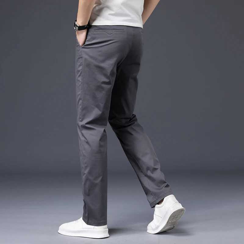 Mens pants cotton casual elastic mens pants mens pants high-quality 4-color plus size pants set 42 44 46 W250225