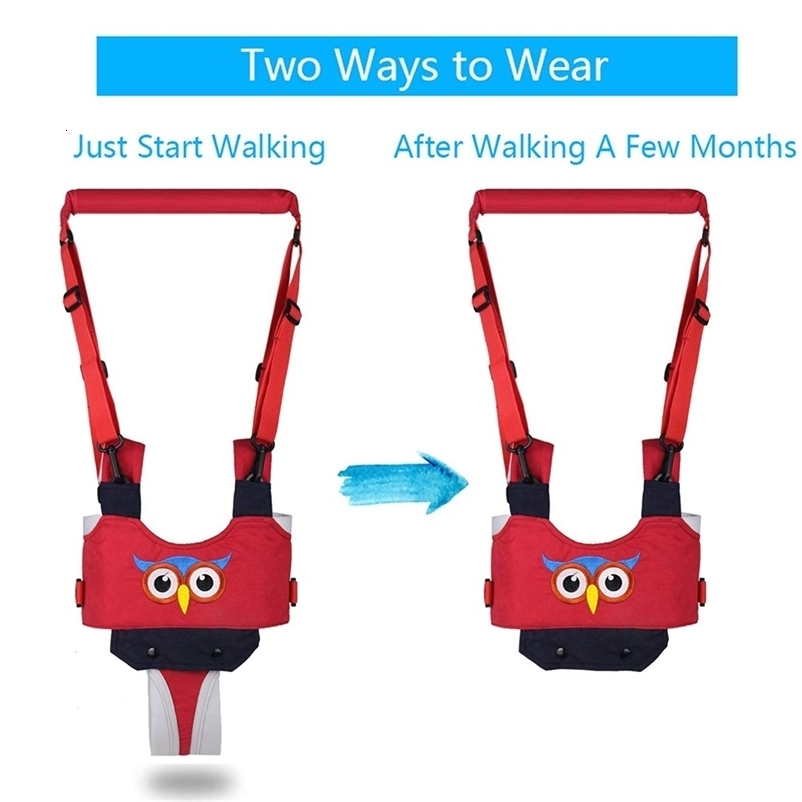 Animal Print Baby Walking Harness Sling Toddler Belt Standing Up Safety Traction Rope Artifact Help Kids Walker Products 250224