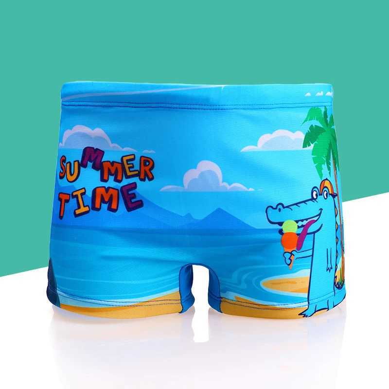 Children Cartoon Shark Swim Trunks Set Two Polyester Fabric dinosaur Boys Basketball Swimming Pool Play Water Sports X250224