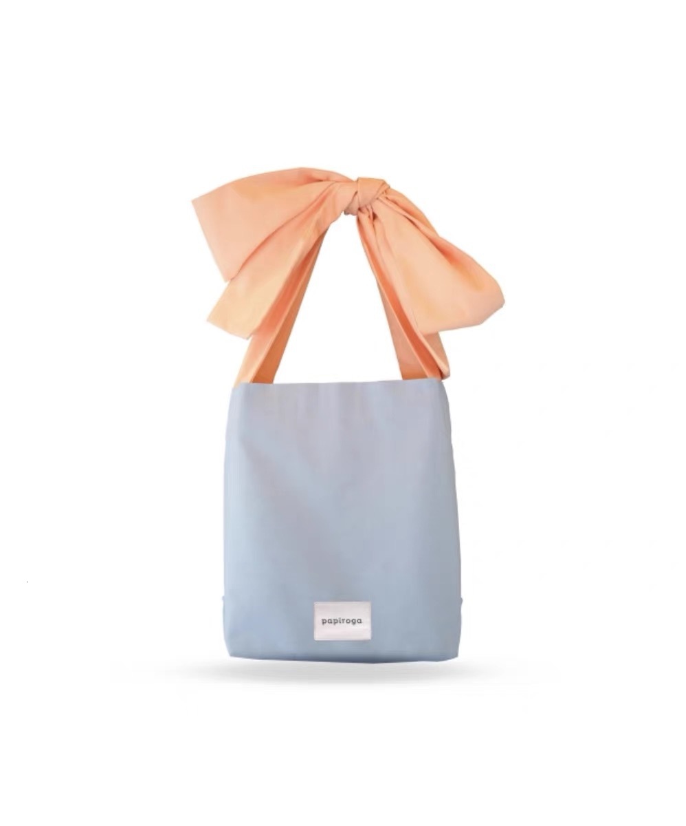 Spanish Bow With Contrasting Straps, Adjustable Back, French Style Shoulder Dopamine Armpit Bag, Cloth Bag designer handbags women