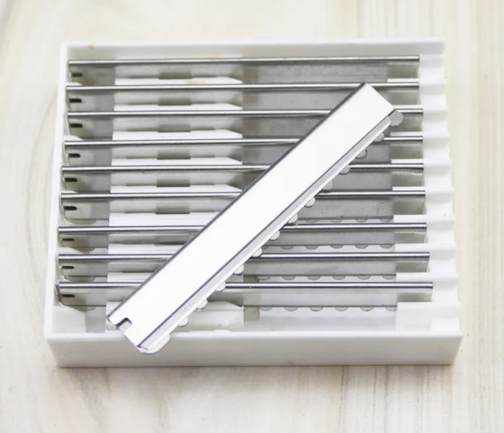 Straight Razor Replacement Heads Safe Sawtooth Salon Blades Hairdressing Cutting Styling Boday Face Hair Remove Shaving Blades