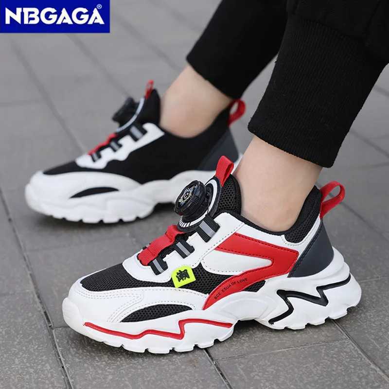 Childrens shoes boys running sports shoes coaches sports shoes big childrens breathable mesh school shoes soft soled casual walking net W250225