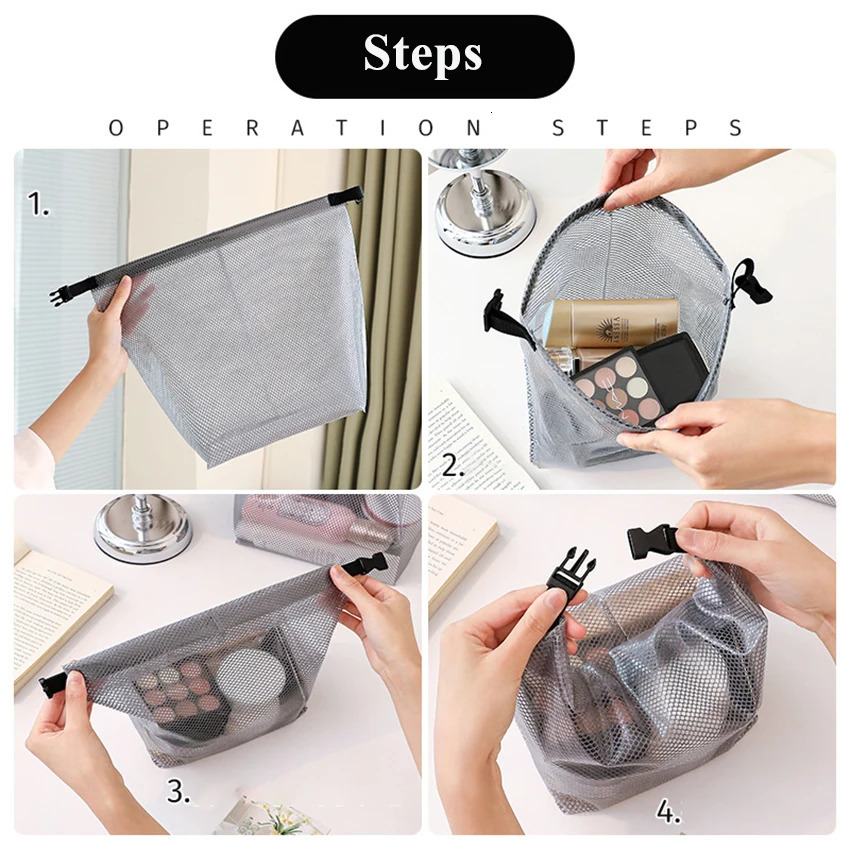 Water-proof Cosmetics Bag Fashion Travel Large Capacity Toiletries Pouch Trendy Girl Wash Bag 250224