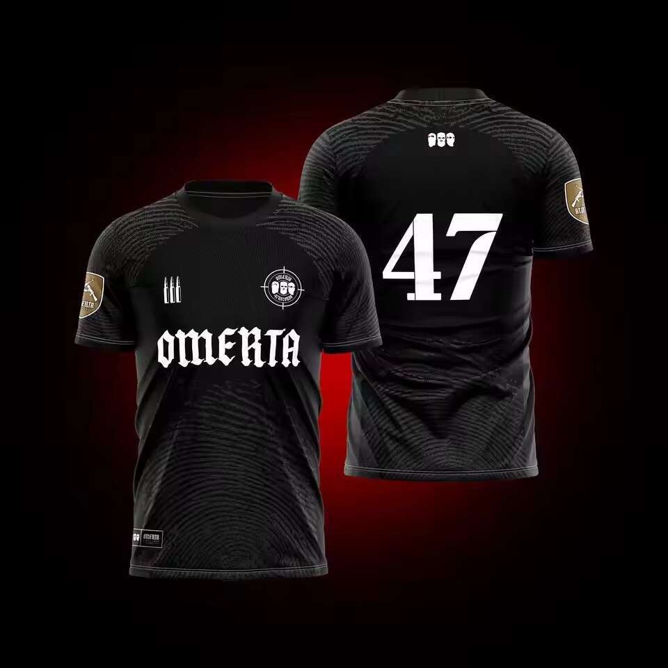 2025 Omerta 47 Series 3D Printed Men's Loose Mesh Moisture wicking Breathable Short Sleeve Round Neck T-shirt