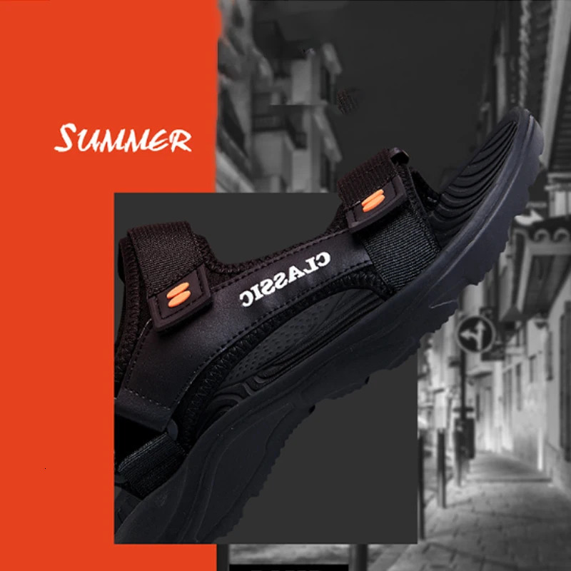 Sandals For Men Summer Sports And Leisure Slippers Non Slip For Driving Worn For Vacation Beach Sandals Non Slip 250224
