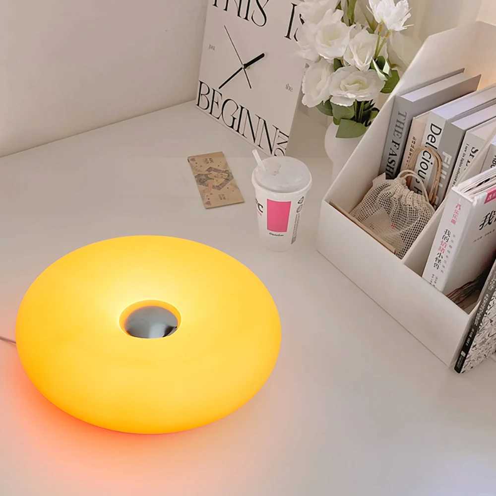 Bauhaus donut table lamp USB plug bedroom bedside decorative light living room dining room ambient light Z250225