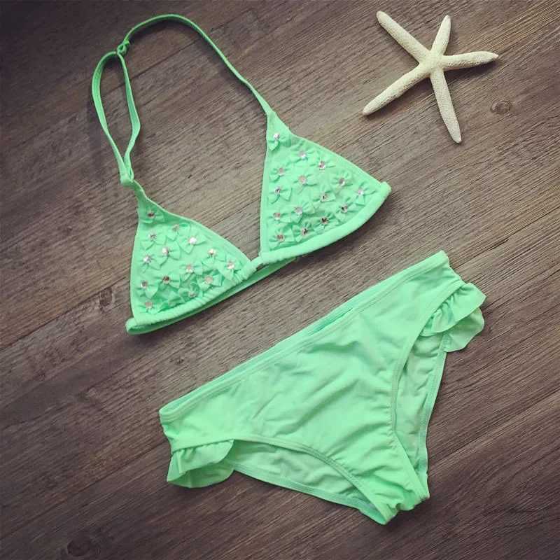 Children aged 5-12 years old swimsuit bow girl swimsuit baby swimsuit Biquini baby swimsuit bikini girl 2020 new summer swimsuit X250224