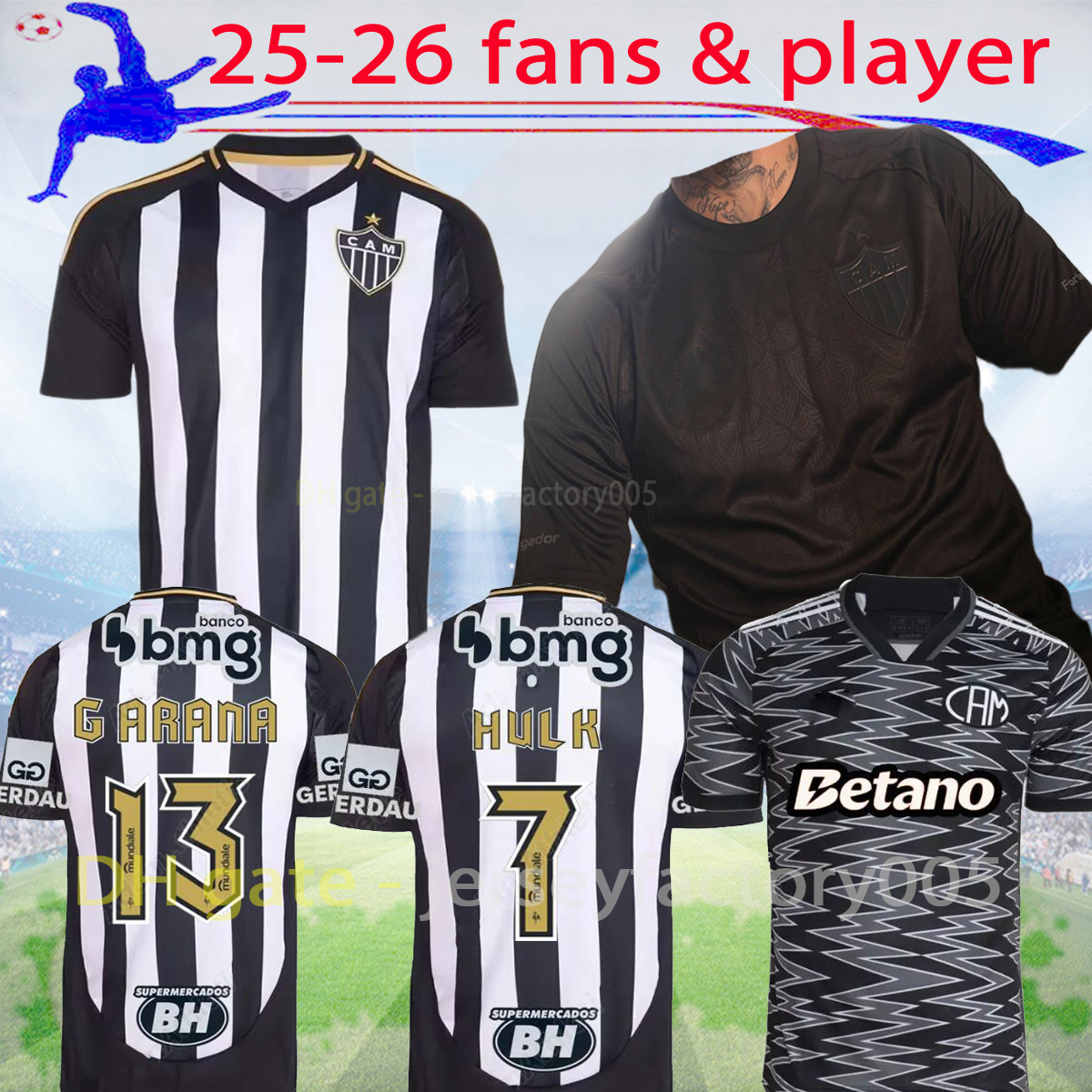 2025 Black Special Atletico Mineiro jerseys RONY G.ARANA Atletico GALO football shirts 25 26 G.SCARPA ALONSO G.MENINO soccer jersey