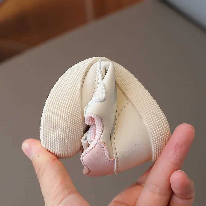 Kid Sneaker Spring Autumn Anti-slip Cartoon Toddler Kuromi Casual Prewalking Shoes Baby Fashion Shoes PU Leather Size 16-26 X250224