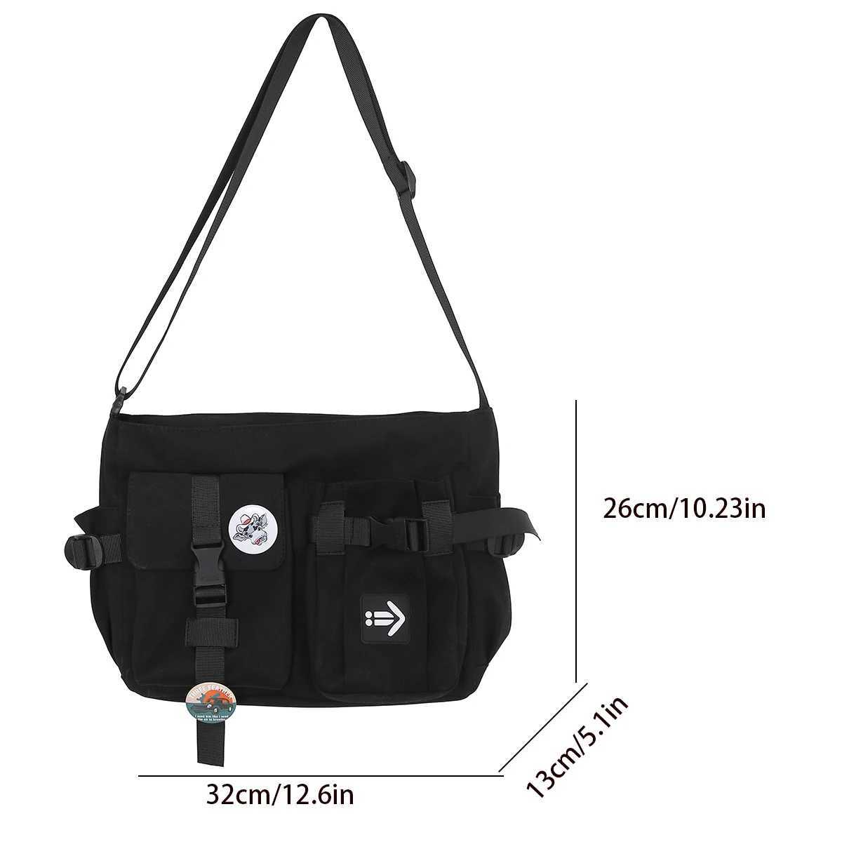 Womens Messenger Bag Korean Style Female Backpack College Large Brief Capacity Versatile Shoulder Student School Postman Bags Z250225