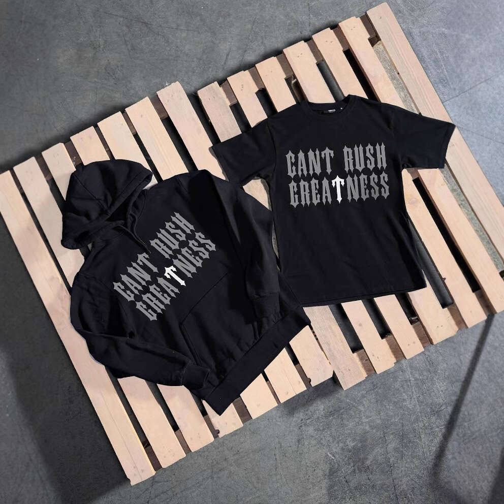 Pattern letters fashionable men's and women's trendy brand t-shirts casual printing