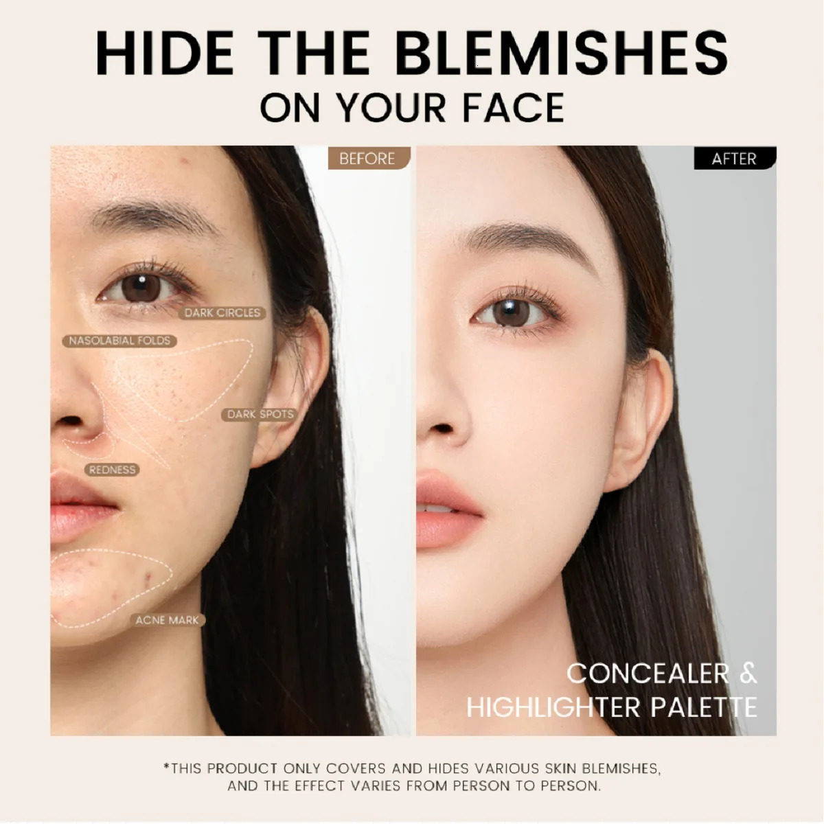 FOCALLURE Concealer Palette Full Coverage Freckles Dark Circles 4 Colors Brighten Foundation Face Contouring Makeup Cosmetics 250222