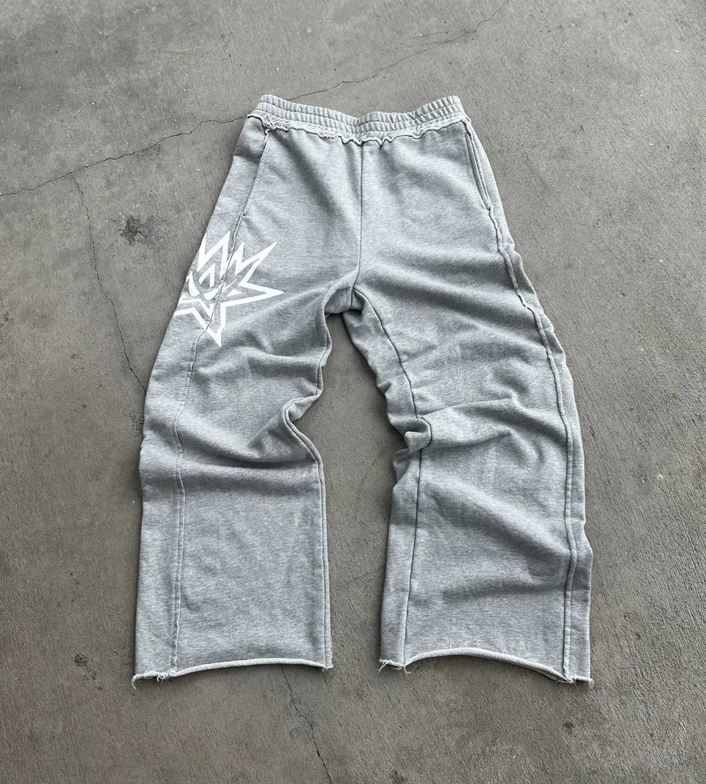 Men's Pants Summer Casual Breathable Grey Sweatpants New American and Street Hip-hop Trendy Straight Sweatpants z250226