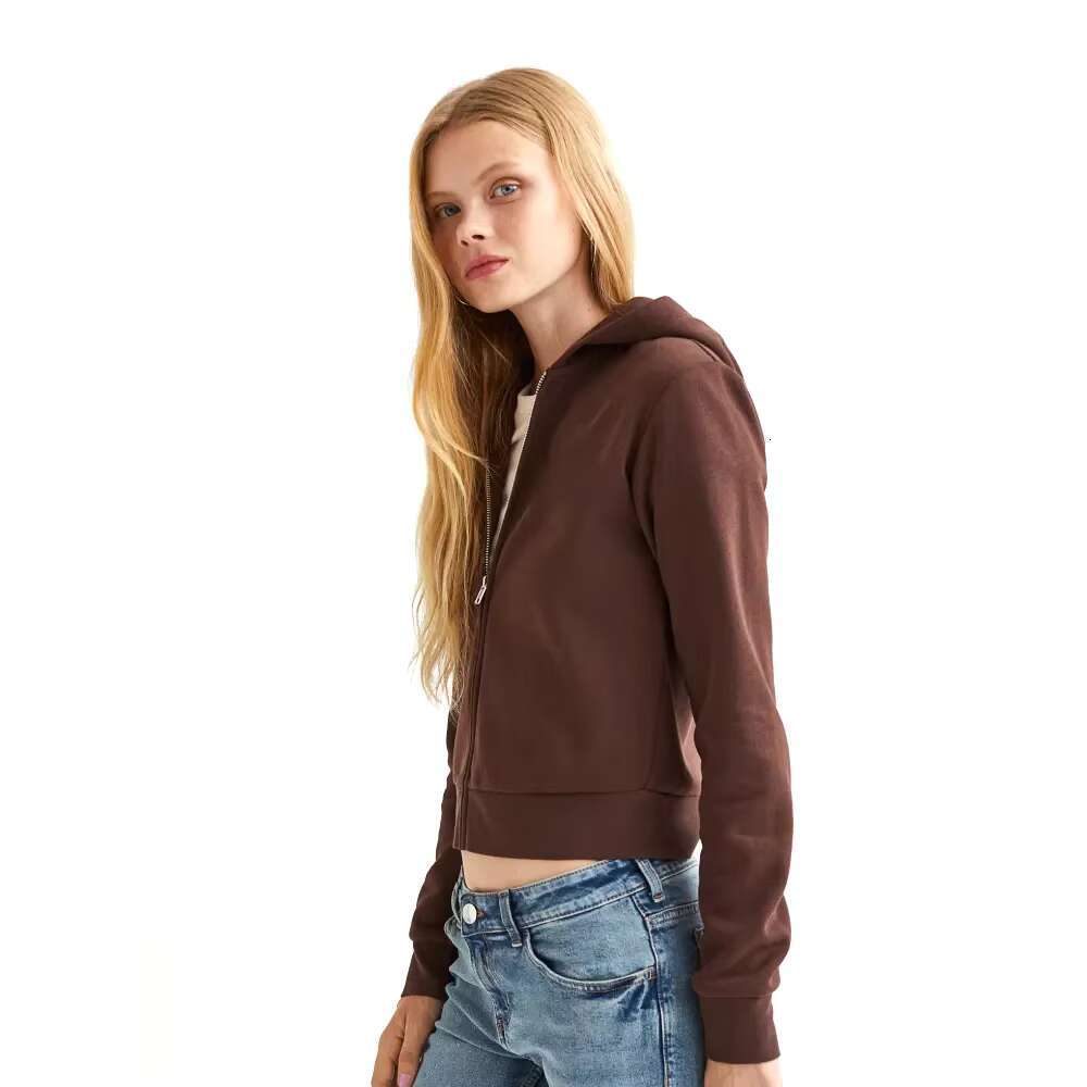 Anti-Wrinkle, Breathable, Hoodies For Woman Professional Outer Wear Customized Women's Classic Sports Cropped Hoodie