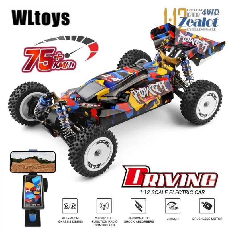 Electric/RC Car WLtoys 124017 124007 75KM/H RTR 2.4G Racing RC Car Brushless 4WD Electric High Speed Off-Road Drift Toys For Kids And Adults z250226