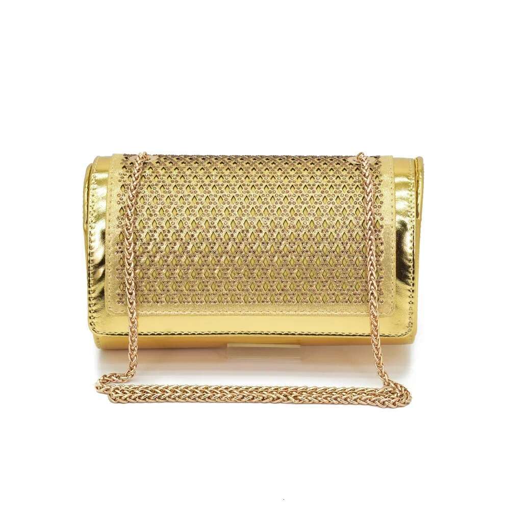 New Arrival Purse Matching Sets Decorated With Rhie Africa Shoe And Bags Set For Party Wedding Shoes Bride