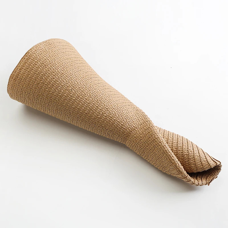 Lady Oversized 70cm Beach Hats Large Wide Brim Summer Uv Protection Sun Hat for Women Foldable Straw Wedding Hat 250218