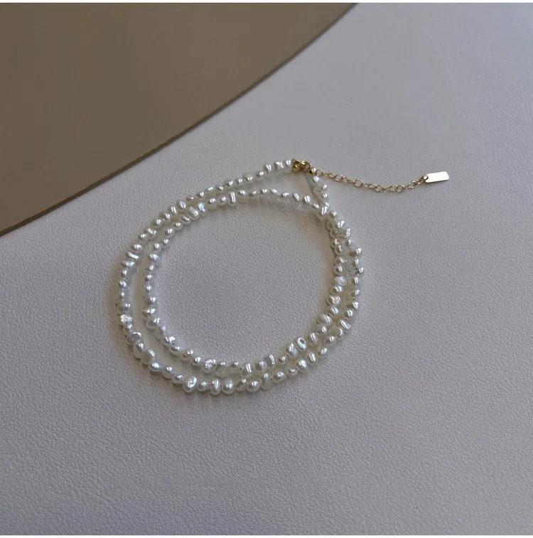 High Quality Fashion Natural Small Freshwater Pearl 14K Gold Filled Female Chokers Necklace Jewelry For Women Chains Gifts 250222