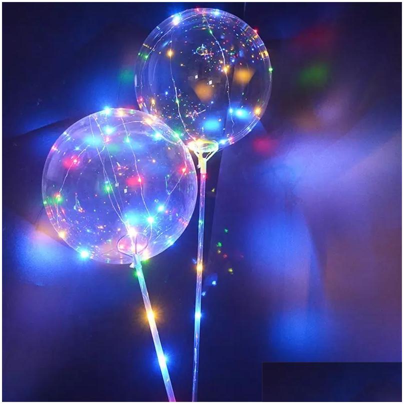 Wedding Decorations Charming Colored Led Bobo Balloons With Builtin Stands For Enhanced Ambiance Drop Delivery , Party Events Supplies Otmi7