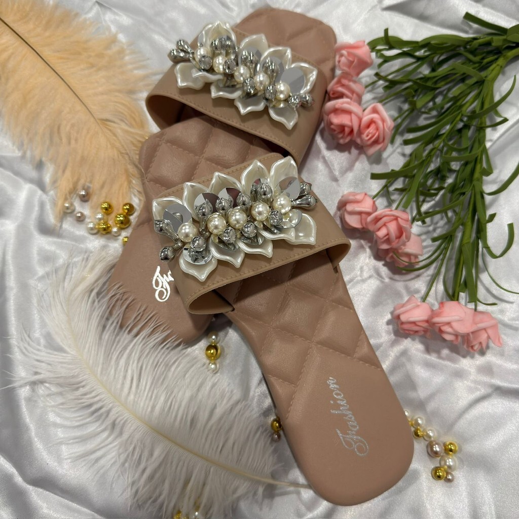 Selipar Women Casual Slippers Wer Summer Soft Sole Flip Ps Rainbow Colour Kasut Perempuan Wanita Shoe