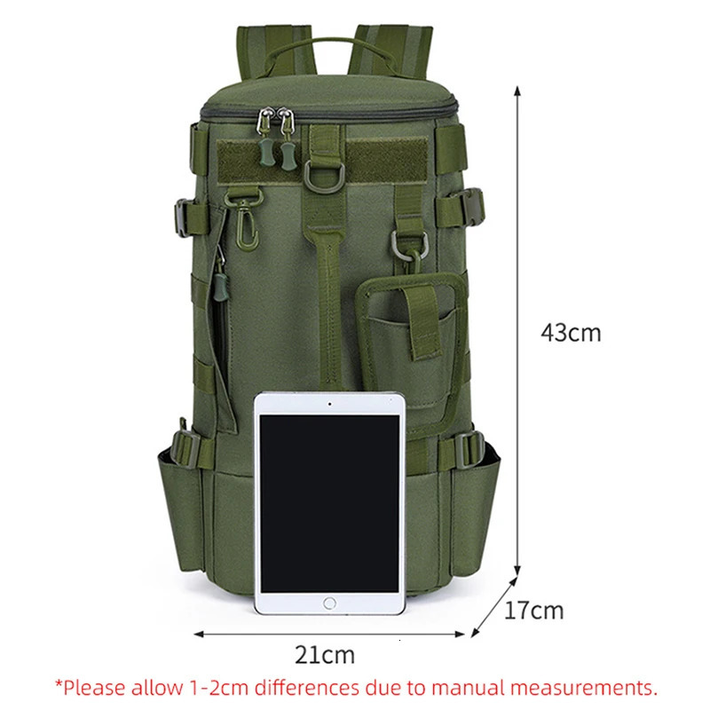 Large Capacity Fishing Gear Storage Backpack Fishing Bag Wet Dry Separation Splash-proof LUYA Bag Hiking Fishing Camping Packs 250226