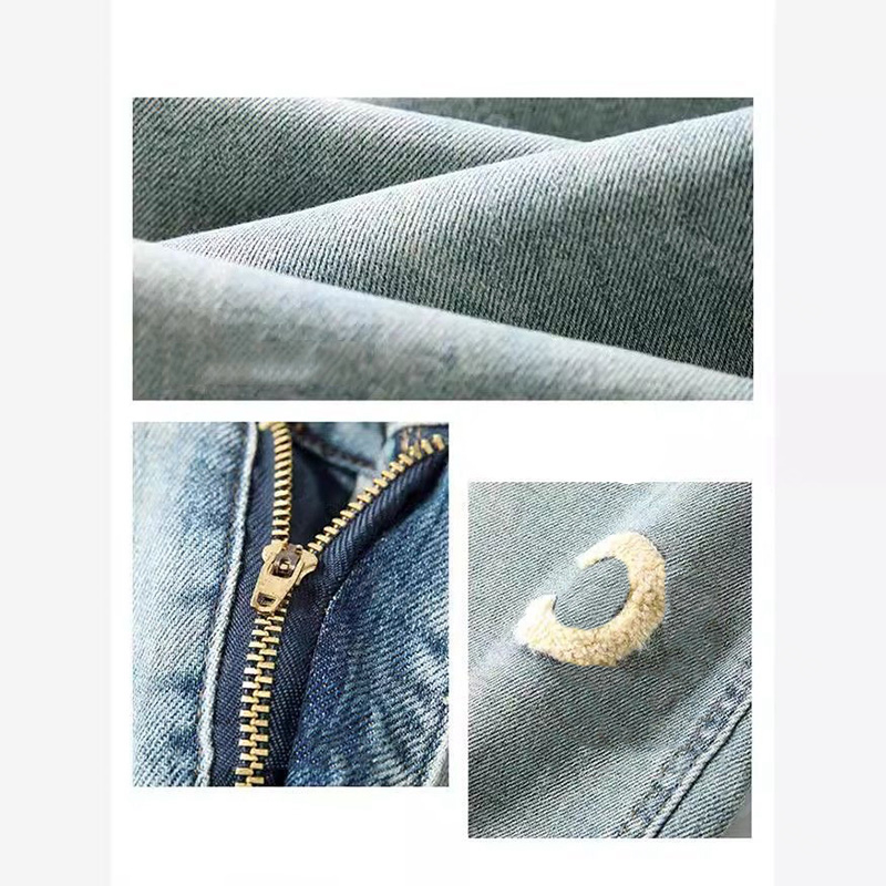 Design Embroidered Plush Jeans Woman Designers Straight Pant Slim Wide Leg Jean Trousers -8 Top Quality Denim Pants DPD2502269 Free s