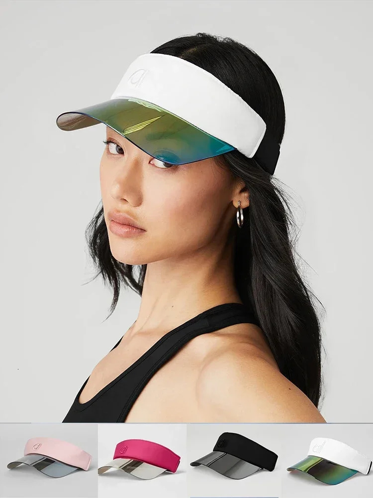 Yoga Transparent Sun Hat Yoga Summer Open Top Womens Fashion UV resistant Bicycle Sun Hat Adjustable Baseball Hat 250222