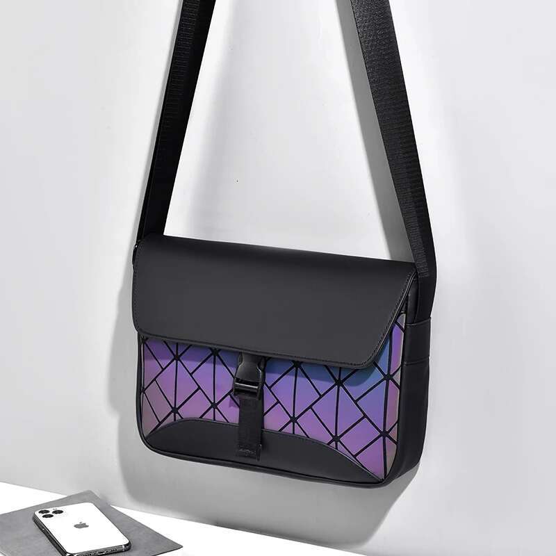 Toposhine Dazzg Colors Grid Flap Coated Waterproof Oxford Fabric Men Shoulder Bag 7.9 Inch Ipad Small Messenger Bags