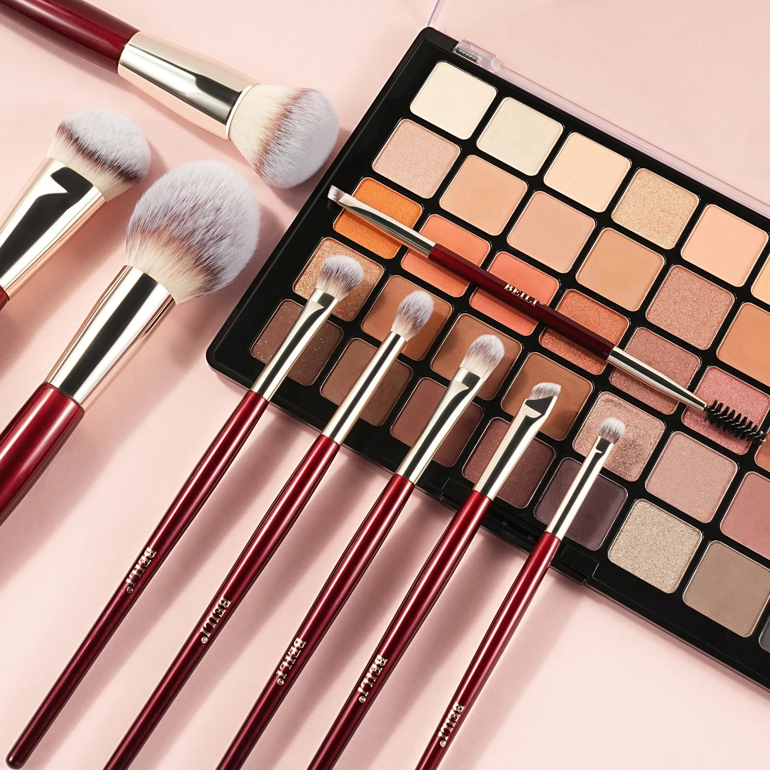 BEILI Soft 8/9/15/30 Makeup brush for foundation make-up concealer eye shadow eyebrow eyelash eyeliner brush multi-function comb 250224