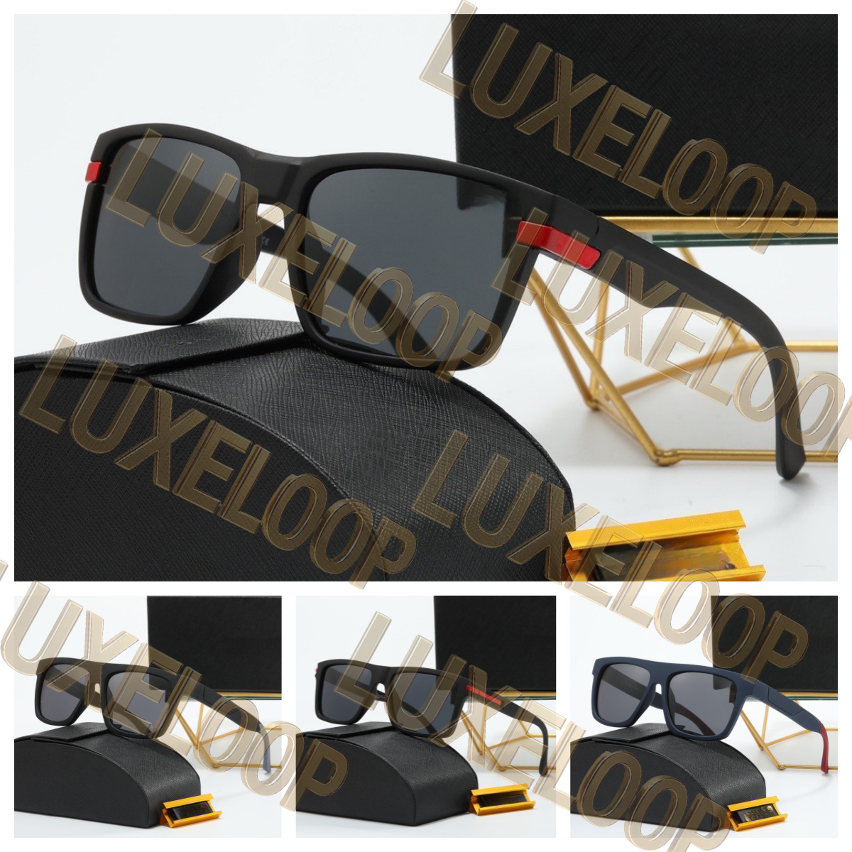 Luxury Retro Sunglasses Polarized Unisex Designer Geometric Frame Glasses, UV400 Protection & Shatterproof Lenses, Gift-Ready Packaging