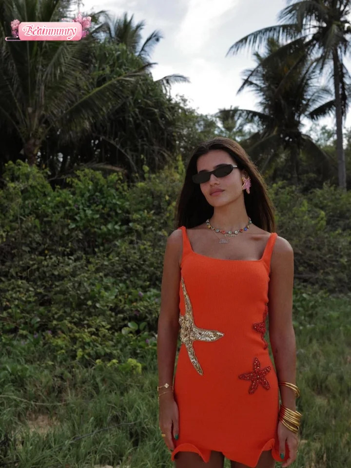 Sexy Square Neck Sequins Mini Dress For Women Fashion Sleeveless High Waist Dresses 2025 Spring Female Holiday Party Robes 250225