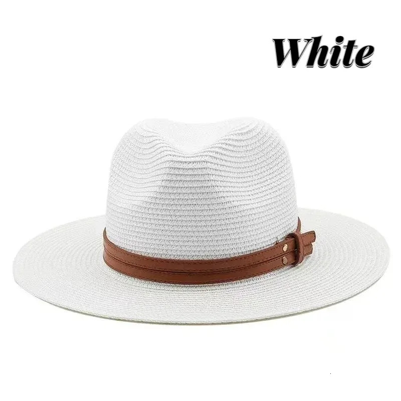 Big Head Size 60CM Straw Panaman Hat Foldable Woven Sun Hat Men Plus Size Jazz Cap Women Beach Sun Protection Sun Shading Hat 250218