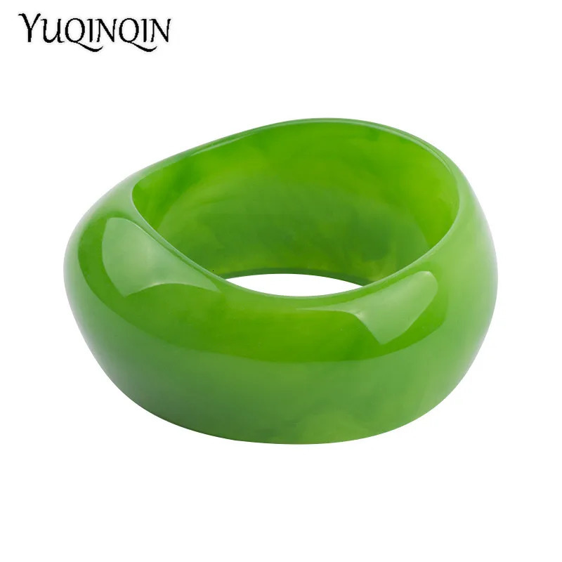 Classic Acrylic Cuff Fashion Bracelets Bangles for Women Wide Geometric Resin Bracelets Female Simple Charm Party Jewelry 250225