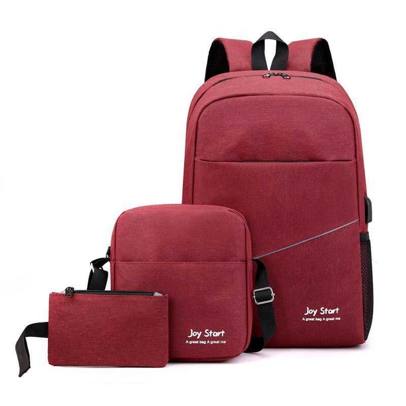 Three Piece Backpack Business Computer Bag New Product Junior High School Student Backpack Large Capacity Day Backpack Travel Bag 241225