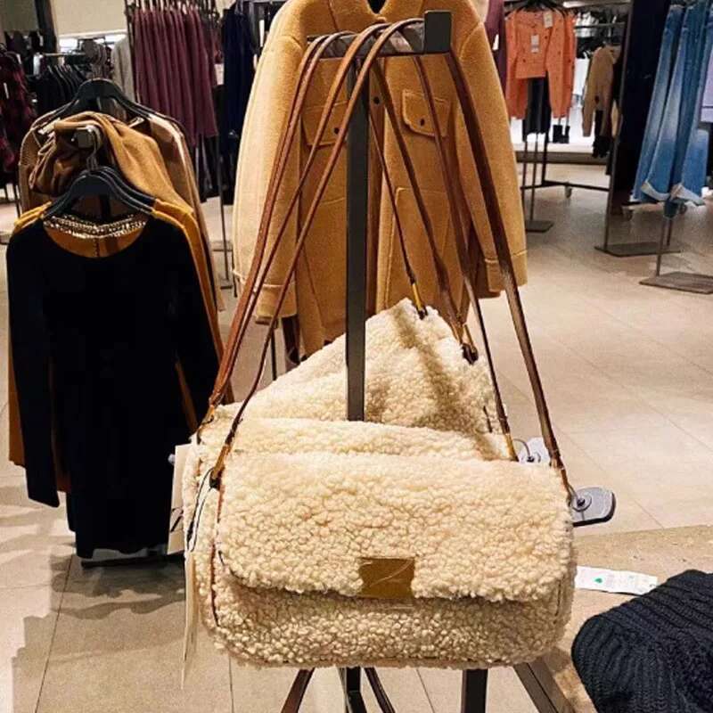 Winter Plush Underarm Women's New Product Fashion And Versatile Shoulder Bag designer handbags women