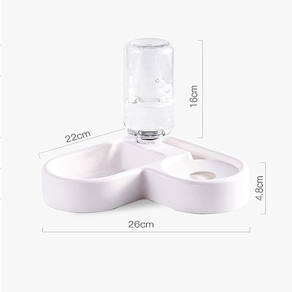 2026 New Double Dog Cat - Pet Water Food Bowl Set With Automatic Water Bottle, Pet Feeding Bowl Suitable For Cats And Small Dogs Free Shipping