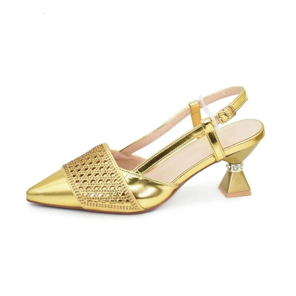 New Arrival Purse Matching Sets Decorated With Rhie Africa Shoe And Bags Set For Party Wedding Shoes Bride