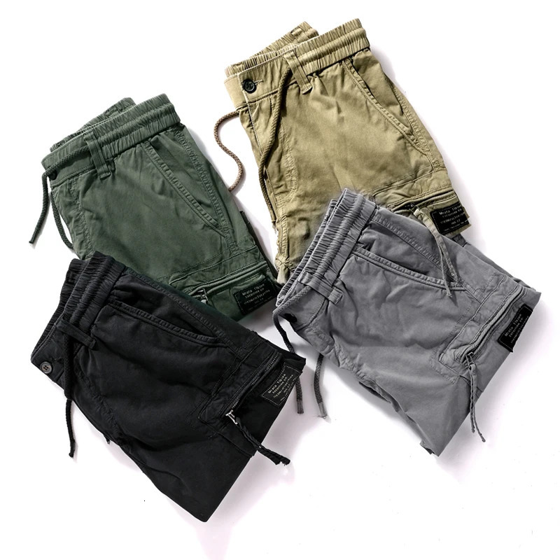 Men Summer Casual Vintage Classic Pockets Camouflage Cargo Shorts Men Outwear Fashion Twill Cotton Shorts Men 250225