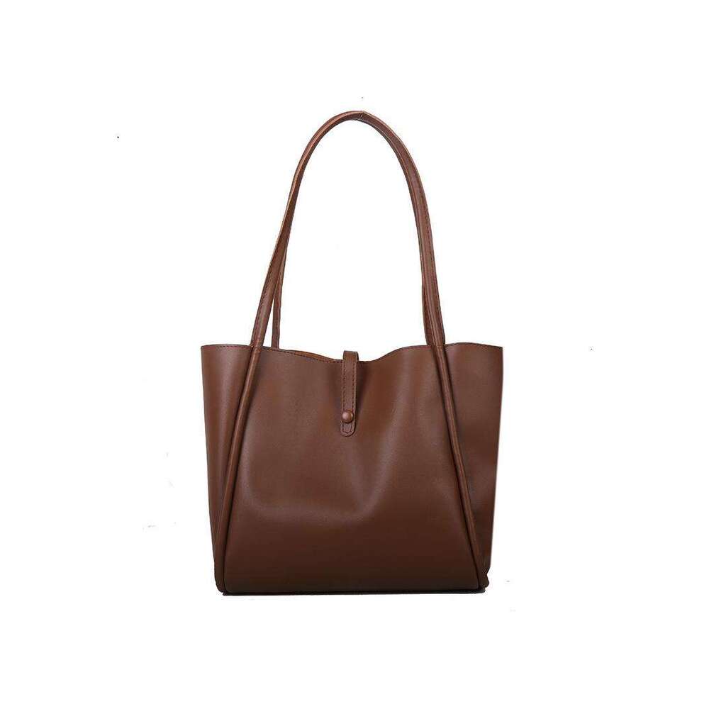 Women's Bags Korean Version Solid Color Mother And Child New Women's Simple Hand-Held Tote Large Capacity Spring Fashion Shoulder Bag