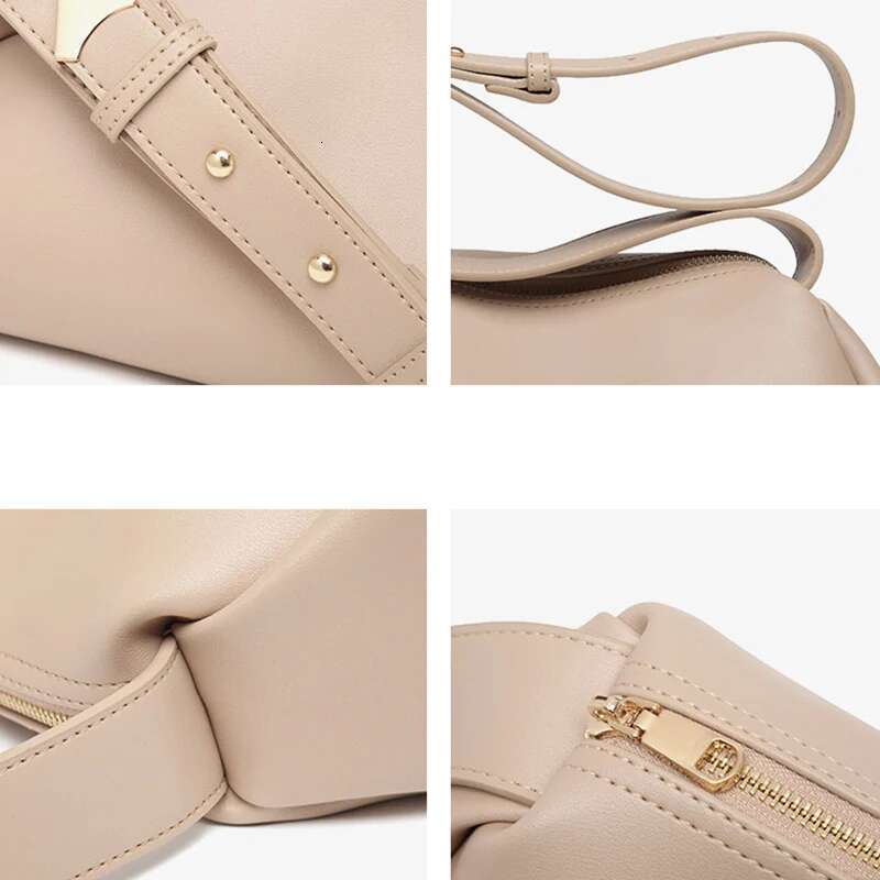 Formeki Women's Ins Fashion Shoulder For Women Solid Color Pillow Ladies Female Bag