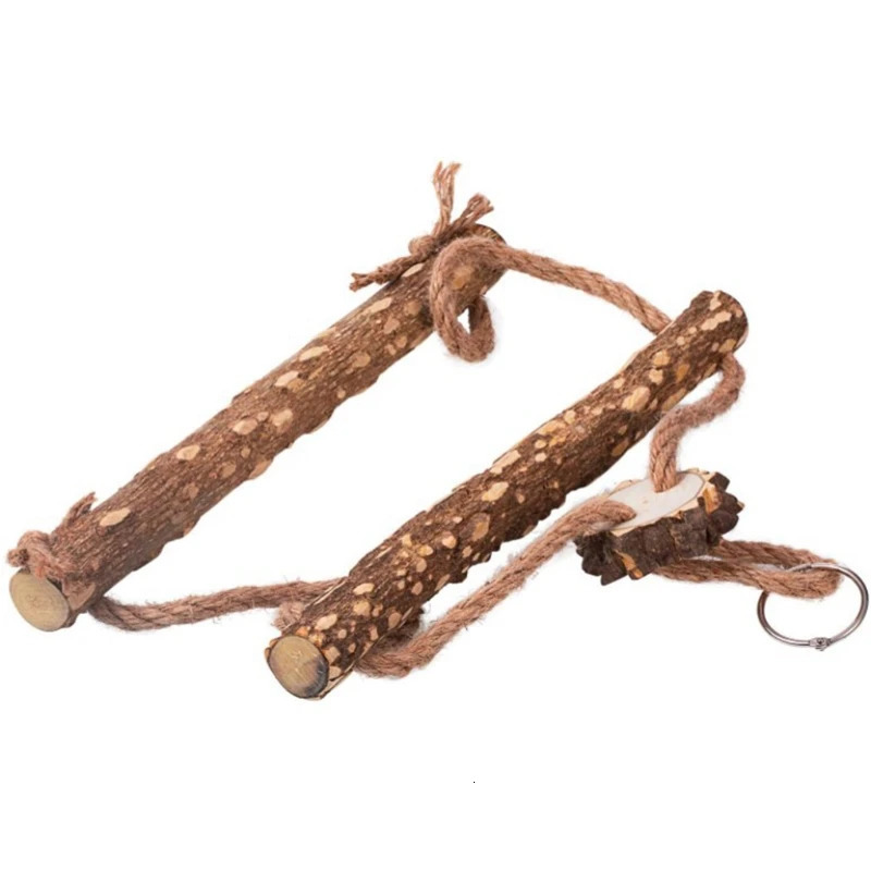 Large Bird Chicken Swing Toy Parrot Macaw Hens Wood Stand Perch Bird Cage Training Stand Holder Chew Toy For Hens Medium Birds 250226