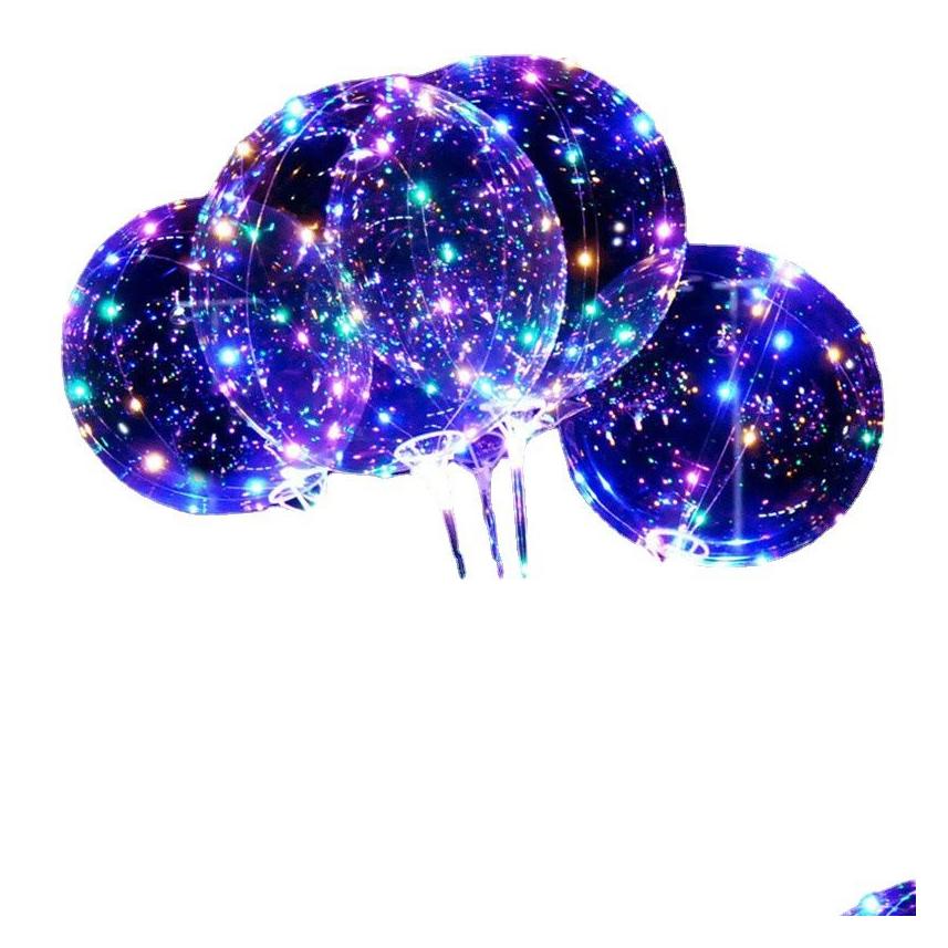 Wedding Decorations Charming Colored Led Bobo Balloons With Builtin Stands For Enhanced Ambiance Drop Delivery , Party Events Supplies Otmi7