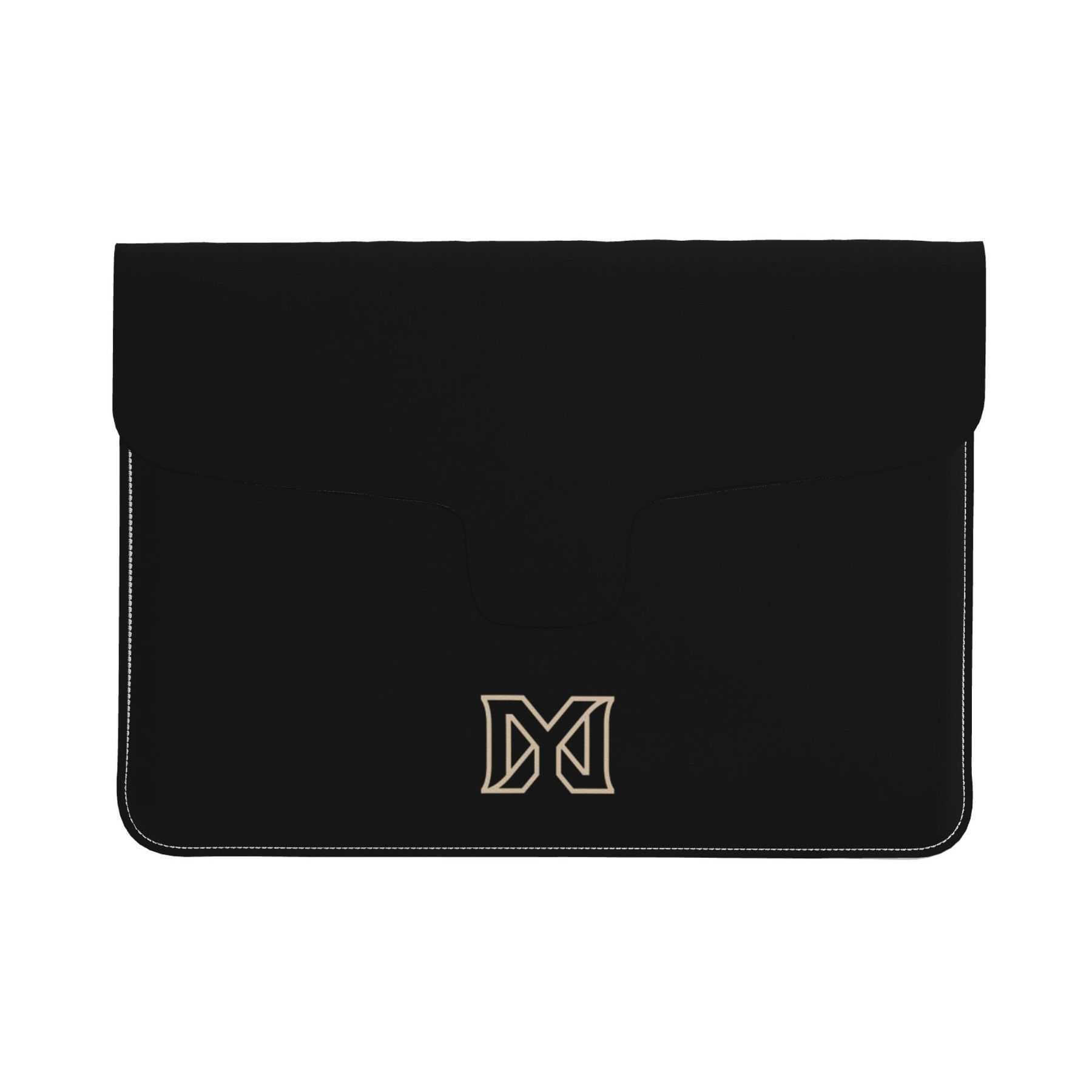 NXY Solid Color Leather Laptop Case Men Envelope Computer Bag Portable Ultra Thin PU Leather Notebook Cover Office Travel Business Organizer Bag Hip