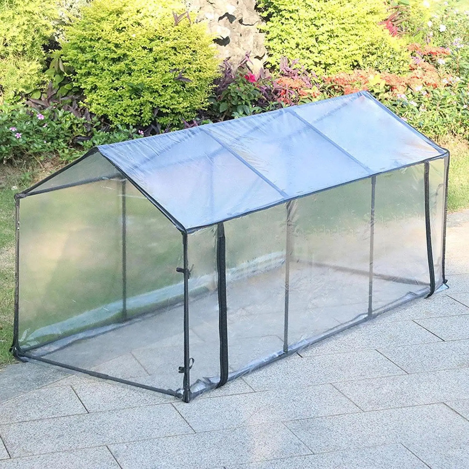 Mini Greenhouse Garden Nursery Plant Cover Portable Green House Kit Clear Tent for Plants Outside Backyard Vegetables Flowers 250225